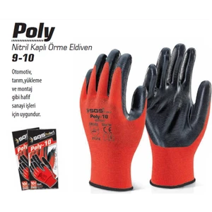 Poly Ni̇tri̇l Kapli Örme Eldi̇ven