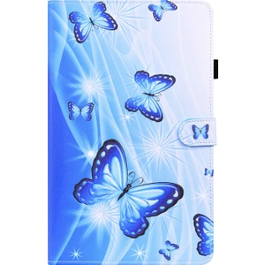 Samsung Galaxy Tab A7 10.4 2020 SM-T500 / SM-T505 Kılıf Mavi Kelebek (Yurt Dışından)