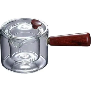 B Baosity 500 ml Borosilikat Cezve - Şeffaf (Yurt Dışından)