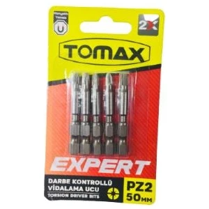 PZ2X50 Darbe Kontrollü Yıldız Bits Vidalama Ucu 5'li 50MM