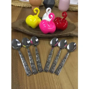 Doğuş Mutfak Tatlı Kaşık Sarmaşık Model 12 Li 1,5  ml Paslanmaz Çelik