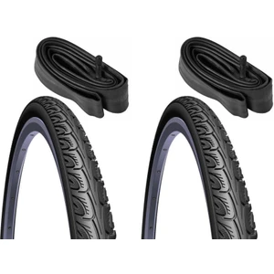 Siyah 24X1 3-8 Tekerlekli Sandalye Lastik Seti 2 Dış 2 Iç