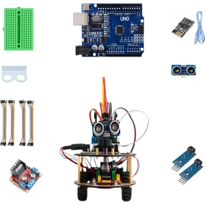 Emes Robotik Yeni Nesil 4WD Wıfı Engelden Kaçan ve Çizgi Takip Eden Araç Kiti