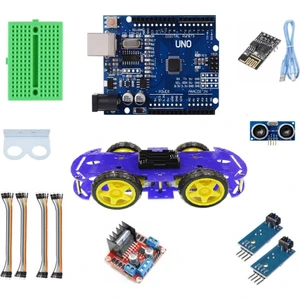 Emes Robotik Mavi 4WD Wifi Engelden Kaçan Çizgi Takip Eden Araç Seti