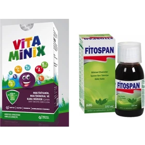 Vitaminix Kara Mürver 6 Mineral 13 Vitamin Şurup + Fitospan Bitkisel Şurup