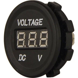 Araba Motosiklet Beyaz LED Dijital Ekran Voltmetre Su Geçirmez Beyaz Voltaj Göstergesi