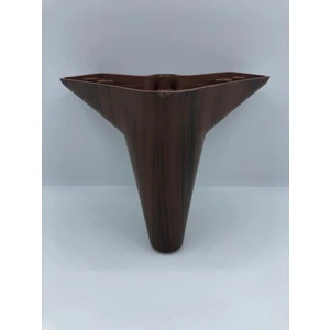 Plastik, 12*12*12 cm Zirve,ceviz Koltuk,baza,mobilya Ayağı (4 Adet)