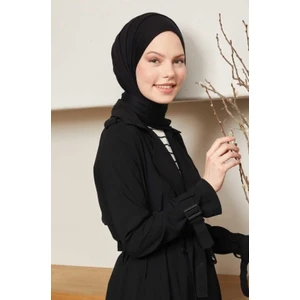 Melodi Scarf Penye Şal Siyah