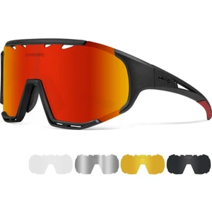 Polarize Anti-Uv Outdoor 5 Lens Ultra Hafif Spor Motorsiklet Bisiklet Kayak Güneş Gözlüğü