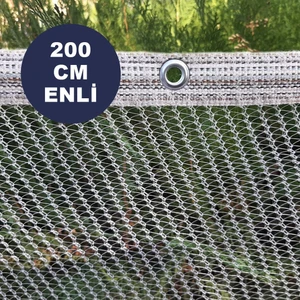 Harman Sera Plastik 200 cm Enli Kuş Filesi, Kedi Koruma Perdesi, Balkon Filesi (Uzunluk Seçin)