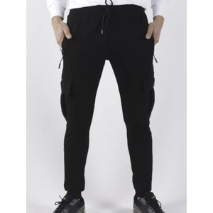 Black Steel Yanları Kargo Cepli Düz  EŞOFMAN-8820