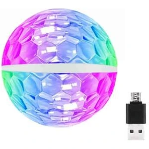 Sese Duyarlı Rgb Ledli 360 Derece Micro USB Mini Disko Işığı Android Uyumlu