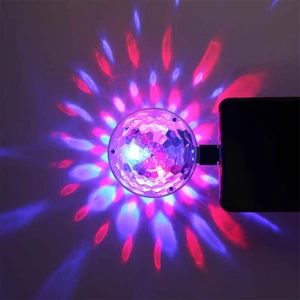 Sese Duyarlı Rgb Ledli 360 Derece Mini Disko Topu