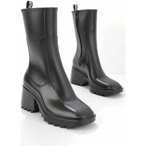 Siyah Pvc Leather Kadın Bot & Bootie K027481001