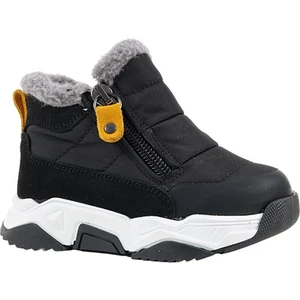 Kids A More Manarola Çift Fermuarlı Içi Peluş Kürklü Paraşüt Kumaş Erkek Çocuk Bot Siyah