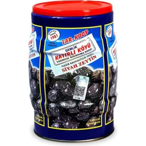 Tar-Koop Katırlı Köyü Ge mlik Kahva ltılık Siyah Zeytin Teneke 1 kg