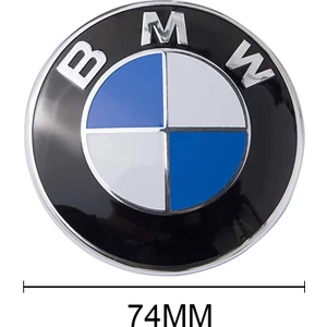 Bmw Orijinal Görünüm Arka Bagaj Arması Logosu 74MM 51148203864