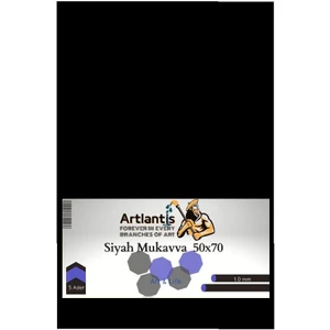 Siyah Renkli Mukavva 50X70 5 Adet Artlantis Renkli Mukavva 5 Adet