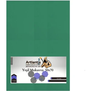 Yeşil Renkli Mukavva 50X70 5 Adet Artlantis Renkli Mukavva 5 Adet