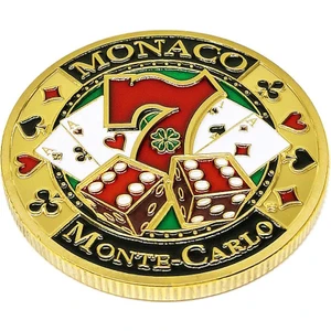 Altın Kaplama Hatıra Sikke Kulübü Poker Çip Oyunu Şanslı Sikke 32MM (Yurt Dışından)