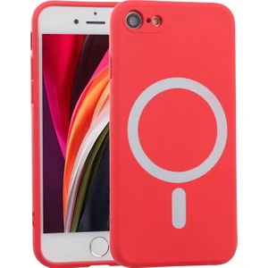 Silikon Magsaafe Kılıf iphone Se 2020/7/8 Kırmızı  (Yurt Dışından)