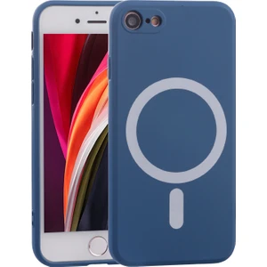 Silikon Magsaafe Kılıf iphone Se 2020/7/8 Mavi  (Yurt Dışından)