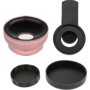 Yükseltilmiş 2 1 Cep Telefonu Kamera Lens 37MM 0.45X 49UV Evrensel Taşıma Kılıfı Gül Altın (Yurt Dışından)