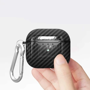 Nezih Case Apple Airpods 3. Nesil Uyumlu Carbon Fiber Design Silikon Cover