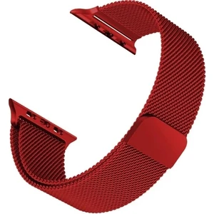 Apple Watch Uyumlu Seri 7 6 5 4 3 2 1 Se 42MM-44MM-45MM Metal Hasır Milano Kordon Kayış Mıknatıslı