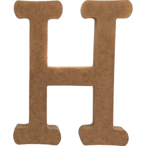 Neşeli Ahşap 15 cm 18 mm Ahşap H Harfi  Dik Durabilir.boyanabilir Ahşap Harf.ahşap Boyama Ürünü.ham Ahşap Harf