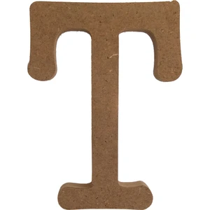 Neşeli Ahşap 15 cm 18 mm Ahşap T Harfi   Dik Durabilir.boyanabilir Ahşap Harf.ahşap Boyama Ürünü.ham Ahşap Harf