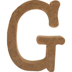 Neşeli Ahşap 20 cm 18 mm Ahşap G Harfi  Dik Durabilir.boyanabilir Ahşap Harf.ahşap Boyama Ürünü.ham Ahşap Harf