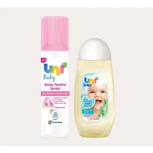 Uni Baby Kolay Tarama Spreyi + Saç ve Vücut Şampuanı