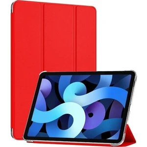 Fujimax Apple iPad Air 4 2020 10.9 Inç 4. Nesil Seri A2316, A2324, A2325, A2072 Yatay Standlı Güçlü Mıknatıslı Uyku Modlu Smart Case - Kırmızı