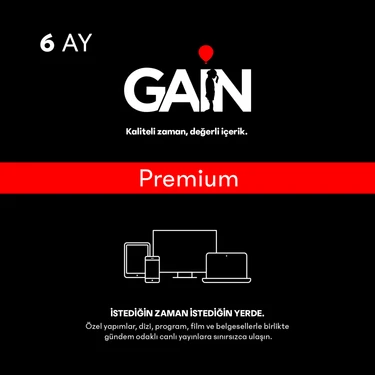 Gain Medya 6 Aylık Premium