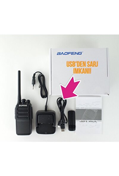 Baofeng Bf C3 USB Şarjlı + Kulaklık