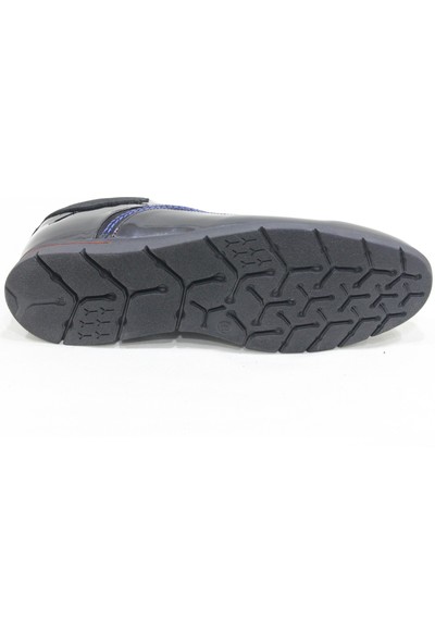 Footmark F2150 Siyah Rugan Bağcıklı Deri Ayakkabı