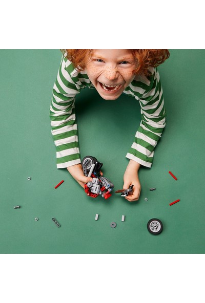 LEGO® Technic Motosiklet 42132 – 7 Yaş ve Üzeri Araçları Seven Çocuklar İçin 2’si 1 Arada Yaratıcı Oyuncak Model Yapım Seti (160 Parça)