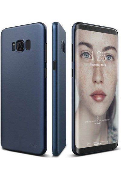 Elago Inner Core Samsung Galaxy S8 Plus Indigo Mavi Rubber Kılıf