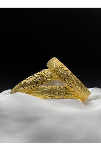 Flair 22 Ayar Altın Kaplama Yaprak Model Bilezik