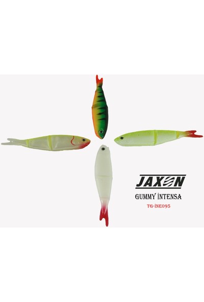 Jaxon Silikon Balık Jaxon Gummy Intensa TG-INE095 10CM 5’li Pk Farklı Renkler