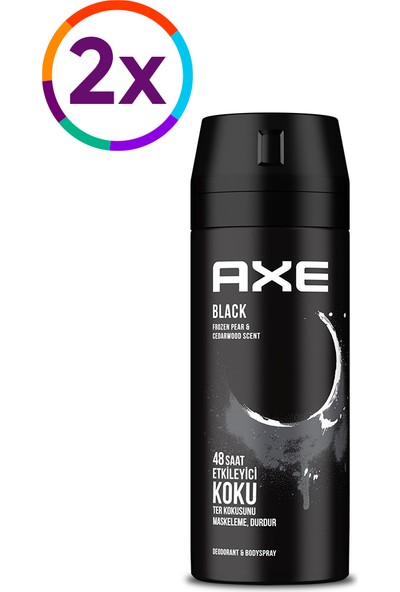 Axe Erkek Deodorant Sprey Black 150 ml X2 Adet