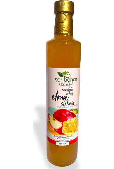 Sarıbahçe Sandaloz Sakızlı Elma Sirkesi 500 ml x 4'lü