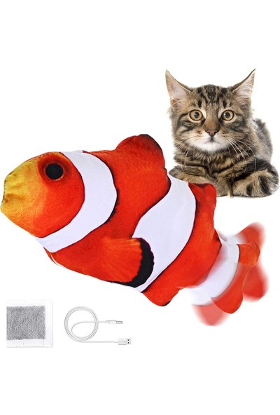 Lion Hareketli Oynayan Balık Catnip Hediyeli