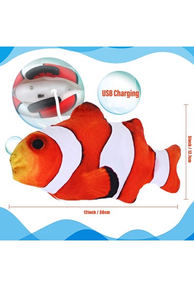 Lion Hareketli Oynayan Balık Catnip Hediyeli