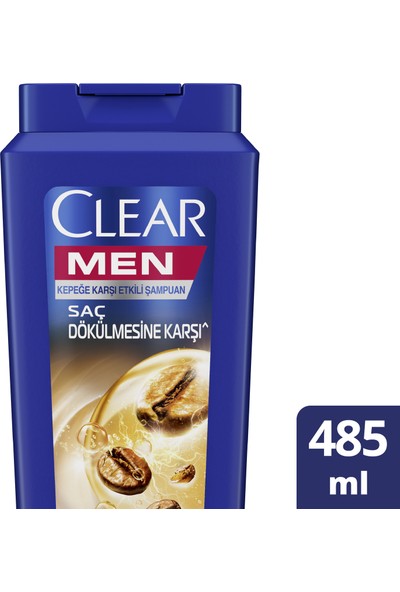 Clear Men Kepeğe Karşı Etkili Şampuan Saç Dökülmesine Karşı Kahve Çekirdeği Özü 485 ML