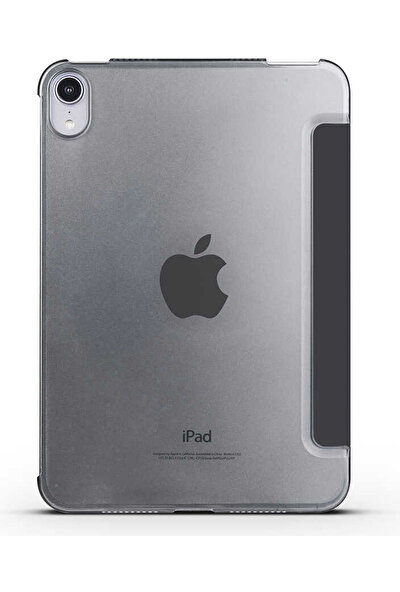 Fujimax Apple iPad Air 4 2020 10.9 Inç 4. Nesil Seri A2316, A2324, A2325, A2072 Yatay Standlı Güçlü Mıknatıslı Uyku Modlu Smart Case - Siyah