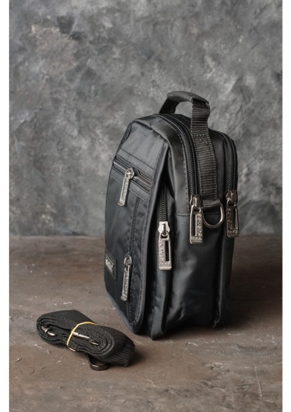 Çok Gözlü El ve Omuz Askılı Siyah Su Geçirmez Çanta 3460 fırsatları