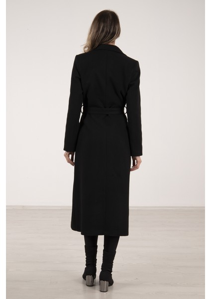 Siyah Astarlı Kaşe Kaban 0108069.01 indirimleri