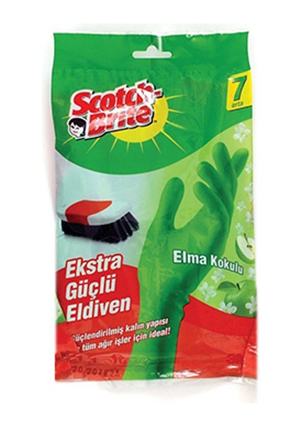 Ekstra Güçlü Elma Kokulu Eldiven fiyatları